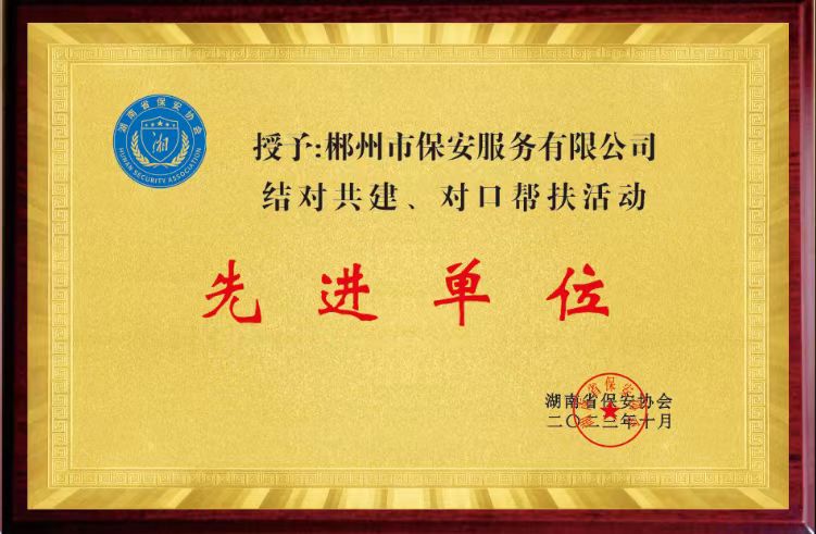 “結對共建、對口幫扶活動”先進單位